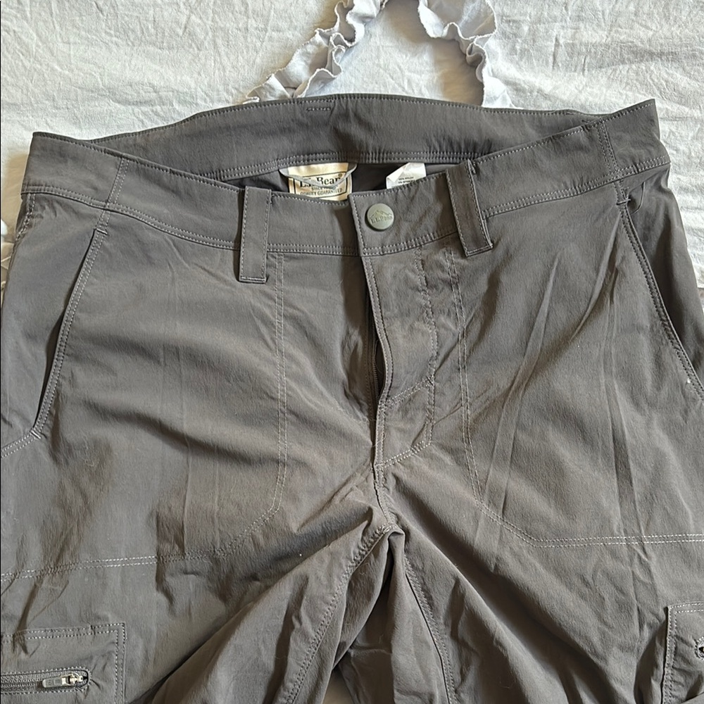 LL Bean Gray Cargo HIKING Pants
